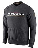 Men's Houston Texans Nike Championship Drive Gold Collection Hybrid Fleece Performance Sweatshirt Charcoal FengYun,baseball caps,new era cap wholesale,wholesale hats
